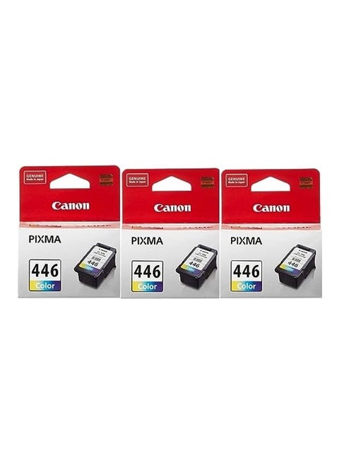 446 Ink cartridge Tri colour - 3 Pack Cyan/Magenta/Yellow