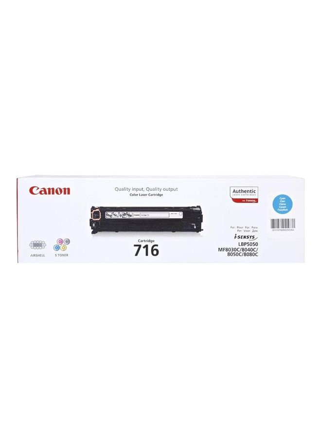 Canon Toner Cartridge 716 Cyan  - Image 1