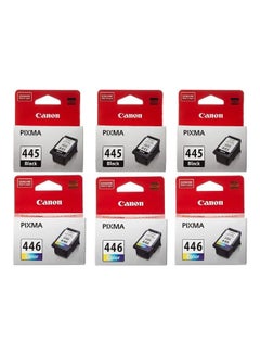 Canon PG-445/CL-446 BK/C/M/Y Ink Cartridge Multipack - 3 Pack Black/Cyan/Magenta/Yellow 