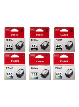 PG-445/CL-446 BK/C/M/Y Ink Cartridge Multipack - 3 Pack Black/Cyan/Magenta/Yellow