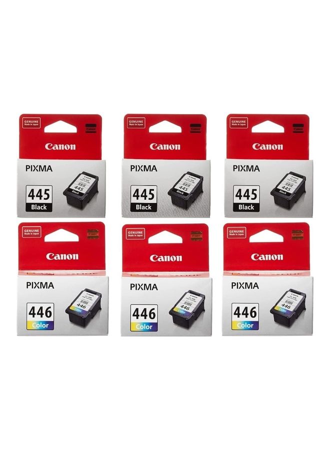 Canon PG-445/CL-446 BK/C/M/Y Ink Cartridge Multipack - 3 Pack Black/Cyan/Magenta/Yellow 