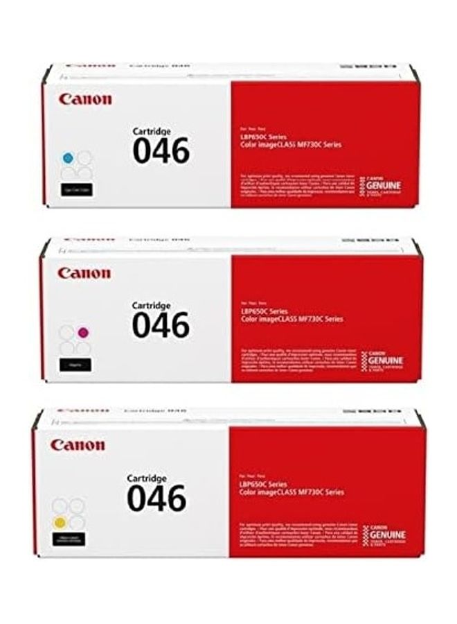 Canon CRG-046 3-Color Cyan, Magenta and Yellow Toner Cartridge Set Tricolor