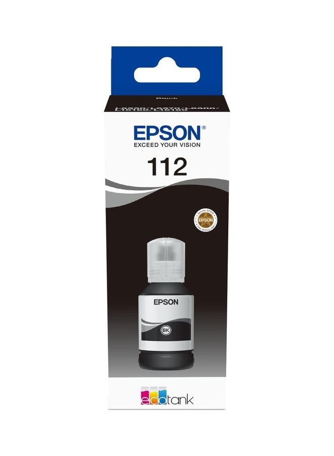EPSON - 112 Ecotank Pigment Ink Bottle Black - Image 1