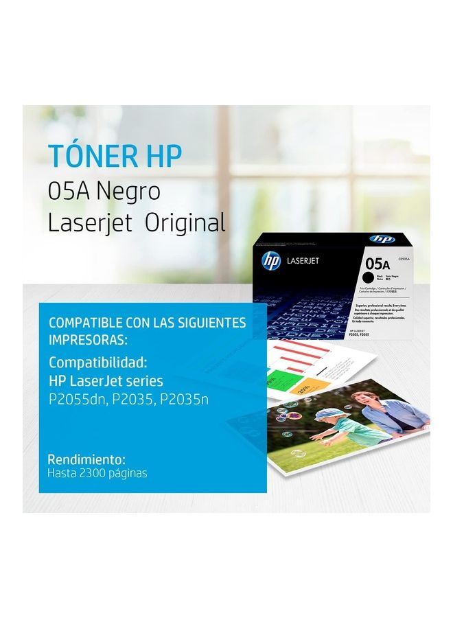 HP - 05A (CE505A) Original Laserjet Toner Cartridge Black - Image 1
