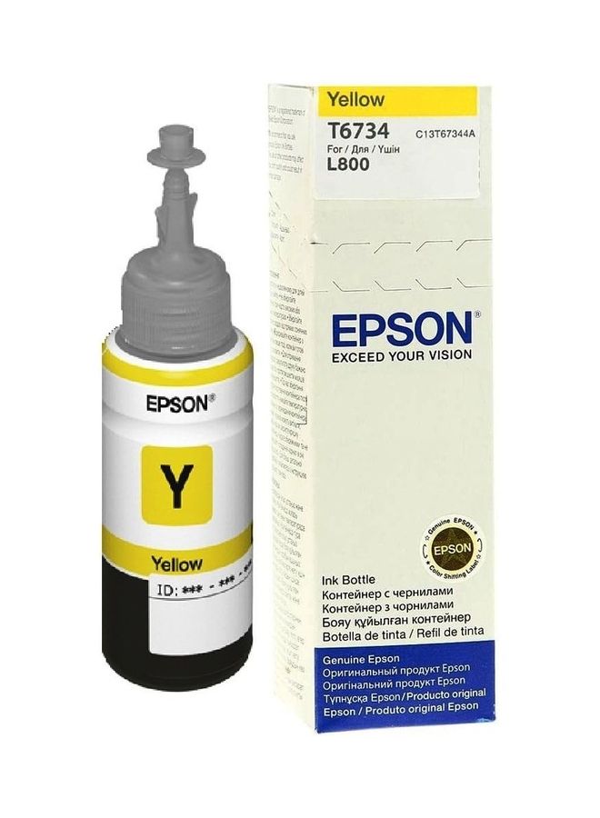 EPSON Ink T6734 70ml For L800 Yellow  - Image 1