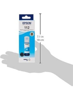EPSON 112 EcoTank Pigment ink bottle Cyan  - Image 4