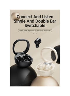 Lenovo Thinkplus Pro Bluetooth 5.3 TWS Wireless Headset Noise Reduction Earbuds Smart Digital Display Gaming Earphones Beige  - Image 5