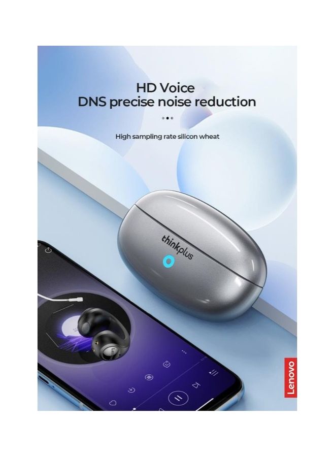Lenovo Thinkplus Air Conduction Wireless Earphone Ear Clip Noise Reduction High-definition Call Headset Waterproof Grey  - Image 4