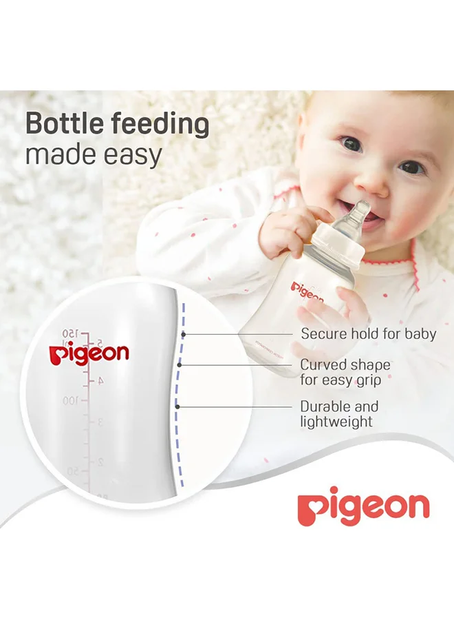 pigeon Streamline Plastic Bottle Slim Neck (Plain) - 150ML