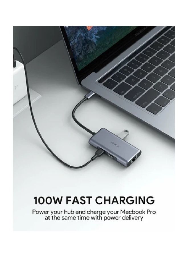 5-In-1 USB-C HUB CB-C75 Black