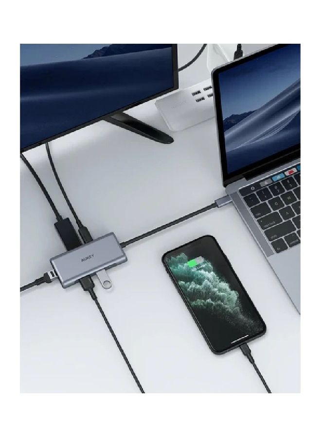 5-In-1 USB-C HUB CB-C75 Black