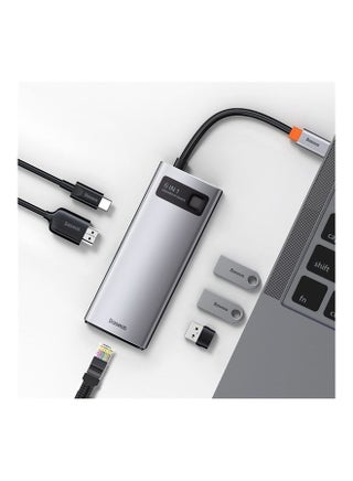 6 in 1 Multifunctional USB Type C Hub Type C Power Delivery 100W, HDMI 4K/30Hz, 3x USB 3.2 Gen 1, RJ45 1Gbps for MacBook Pro/Air, Dell XPS, ThinkPad Support Google Chrome OS/macOS/Windows7/8/10 XP/Linux/Vista Grey - v1690167673/N53422011A_1