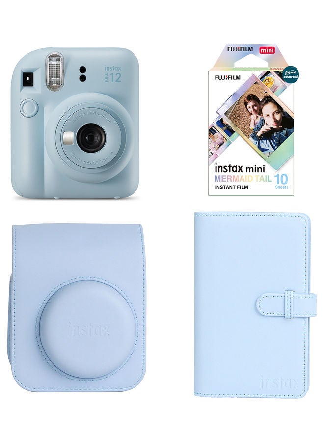 FUJIFILM - Instax Mini 12 Instant Film Camera With Gift Box - Blue - Image 1