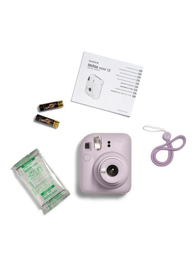 FUJIFILM - Instax Mini 12 Instant Film Camera With Gift Box - Purple - Image 1
