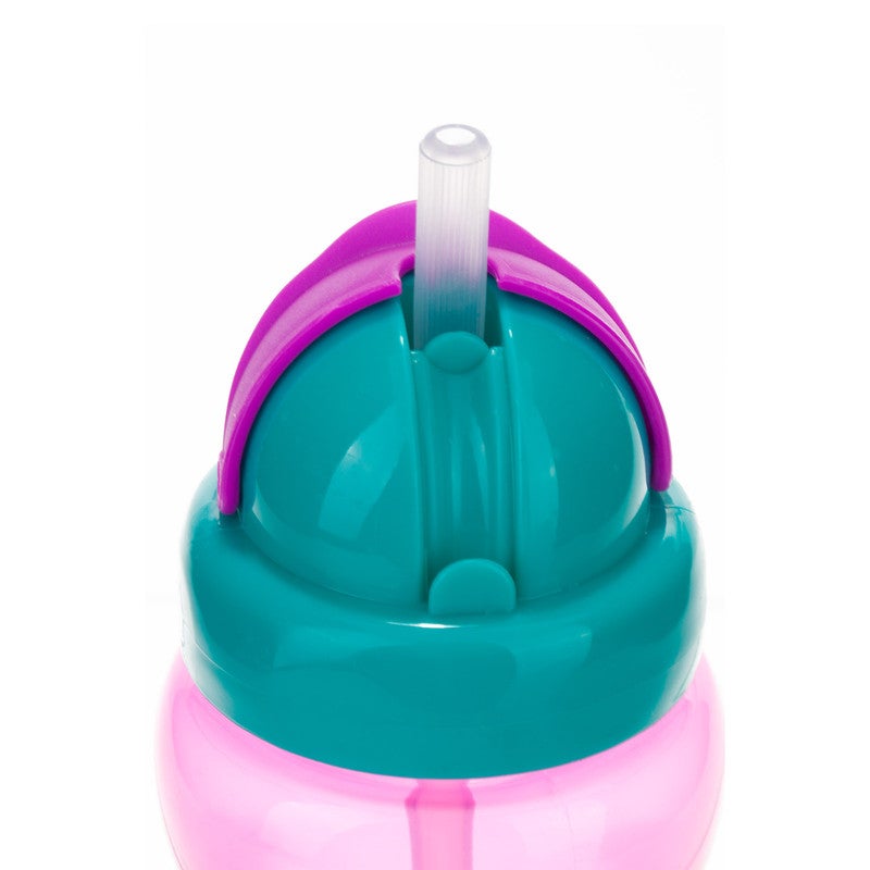 Canpol babies Canpol babies Sport Cup with Silicon Flip-top Straw 270ml pink  - Image 2