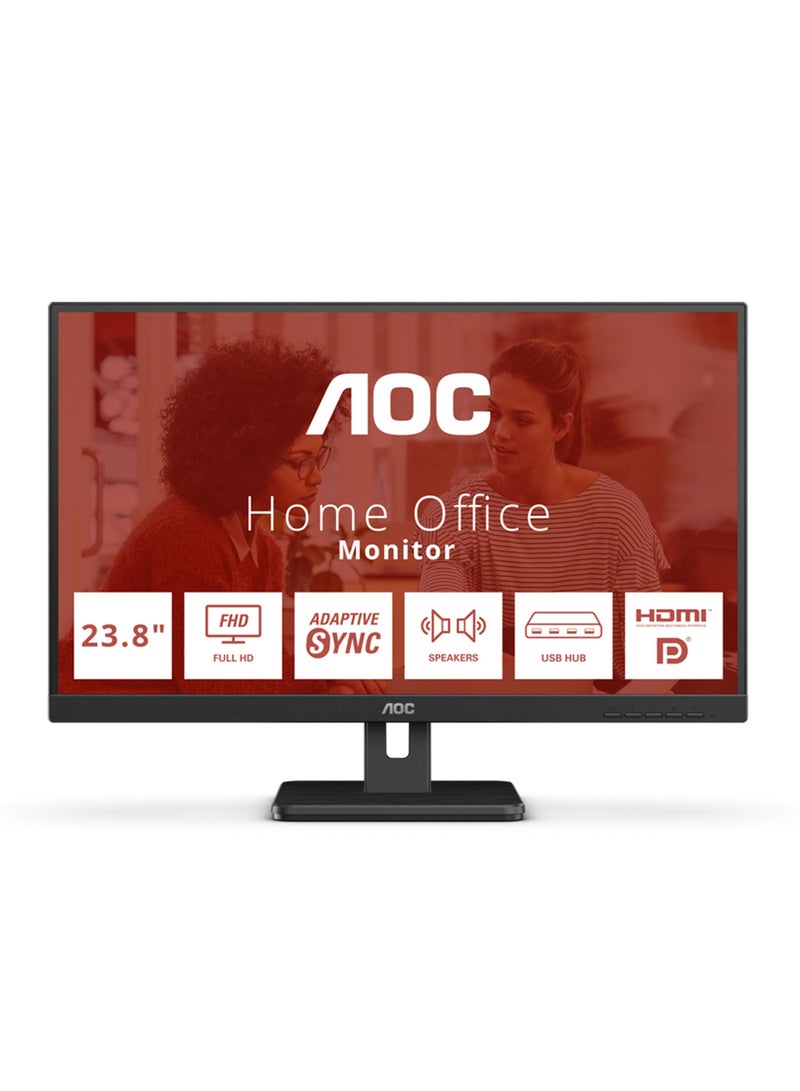 AOC 23.8 Inch 24E3UM VA Panel FHD Frameless Monitor With HDMI Display Port And USB Hub 2W Speakers Black  - Image 1