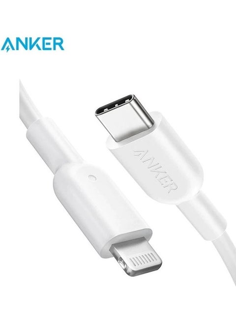 ANKER PowerLine II PD MFI  Cable USB-C to Lightning 0.9m White