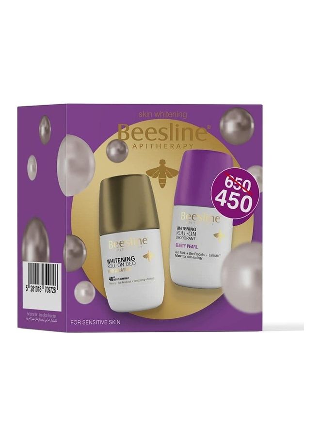 Beesline Whitening Roll On (Hair Delaying +Beauty Pearl) Multicolour 2*50ml - Image 2