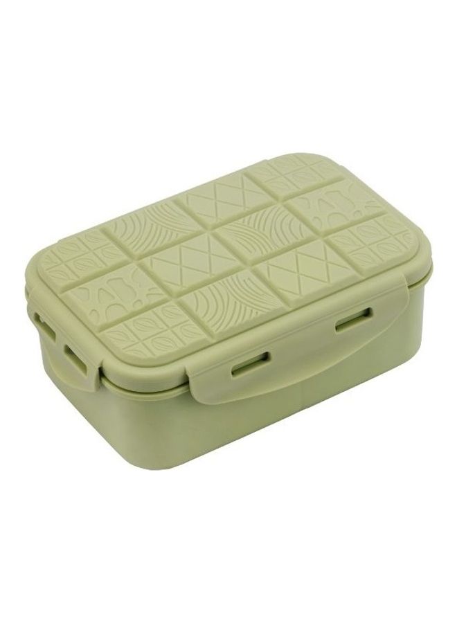 Lunch Box And Water Bottle With Cutlery Yellow 750ml