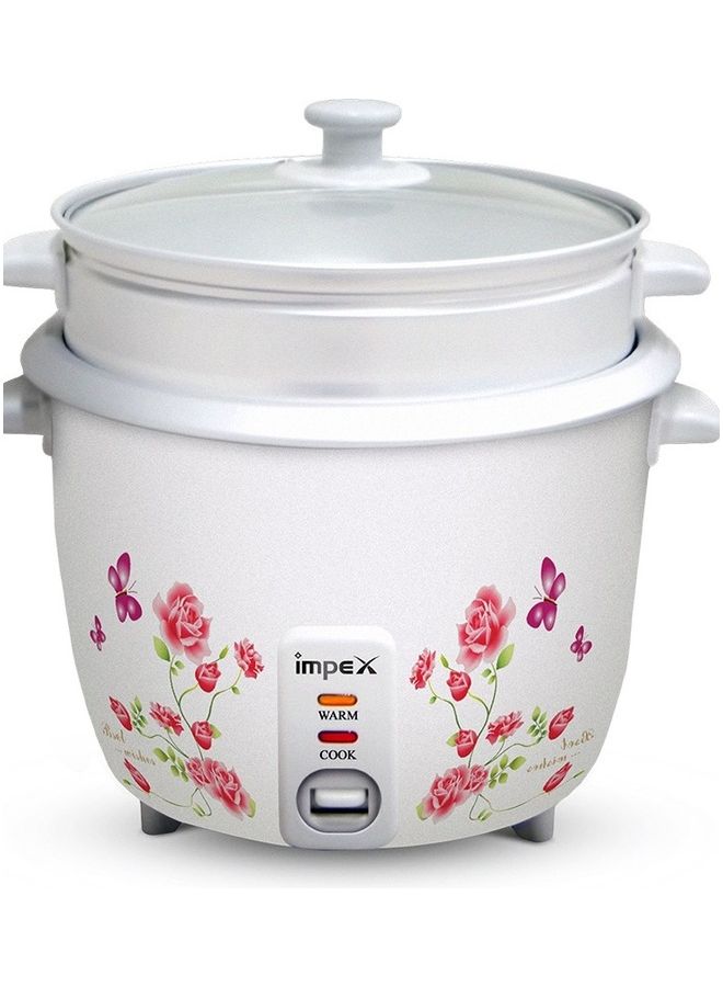 Electric Drum Rice Cooker With Aluminium Inner Pot 0.6 L 350 W RC 2805 White - v1690257735/N53422273A_1