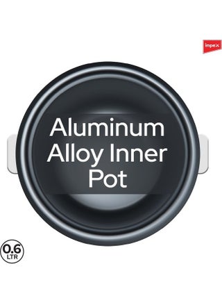 Electric Drum Rice Cooker With Aluminium Inner Pot 0.6 L 350 W RC 2805 White - view 3