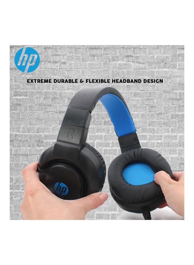 HP Dhe-8003 Wired Gaming Headset With Rgb Light 3.5 Mm + Usb Black  - Image 4