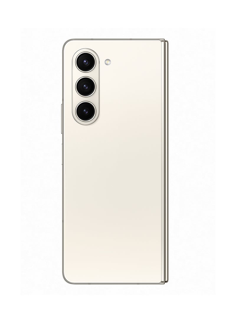 سامسونج هاتف Galaxy Z Fold 5 ثنائي الشريحة باللون الكريمي وذاكرة وصول عشوائي سعة 12 جيجابايت وذاكرة داخلية سعة 1 تيرابايت وشبكة 5G مع هدايا - إصدار الشرق الأوسط  - Image 3