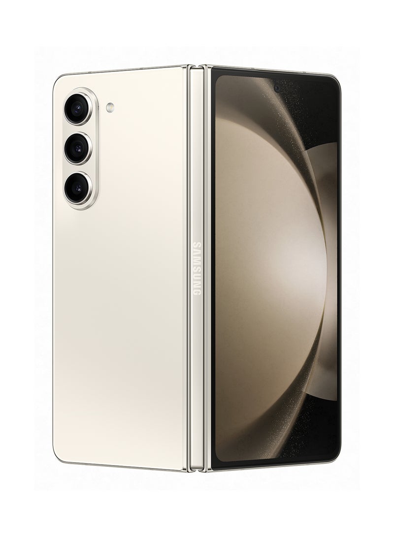 سامسونج هاتف Galaxy Z Fold 5 ثنائي الشريحة باللون الكريمي وذاكرة وصول عشوائي سعة 12 جيجابايت وذاكرة داخلية سعة 1 تيرابايت وشبكة 5G مع هدايا - إصدار الشرق الأوسط  - Image 5