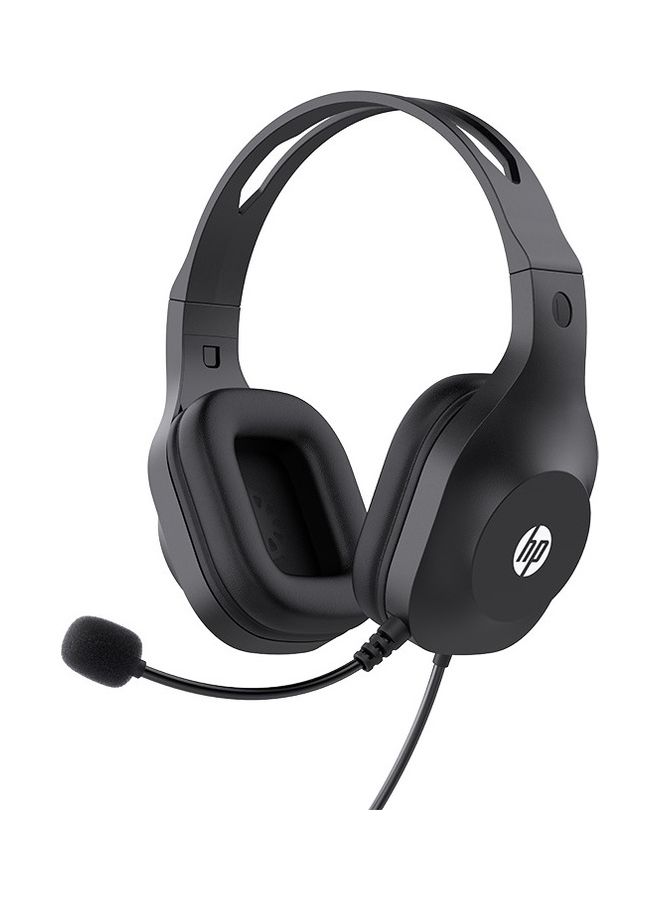 HP Dhh-1601 Head-Mounted Computer E-Sports Game Learning Online Class Exam Headset Black  - Image 1