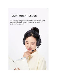 HP Dhh-1601 Head-Mounted Computer E-Sports Game Learning Online Class Exam Headset Black  - Image 3