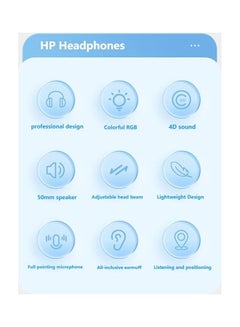 HP Dhe-8003 Wired Gaming Headset With Rgb Light 3.5 Mm + Usb White  - Image 4