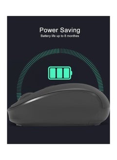 Datazone Wireless mouse for PC, Mac, laptop, 2.4 GHz with USB min receiver, 4 Keys bottom optical tracing wireless distance 10M, by Datazone DZ-WM88 Black  - Image 4