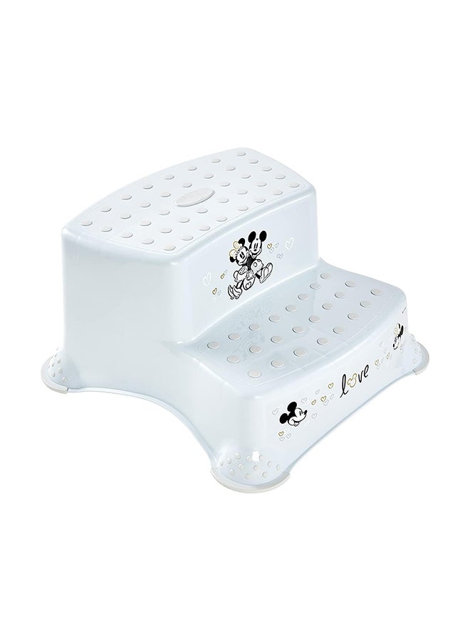 Disney Double Step Stool With Anti-Slip Function - Minnie Mickey Blue