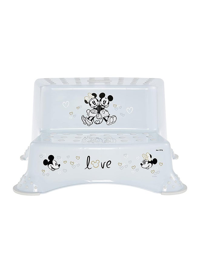Disney Double Step Stool With Anti-Slip Function - Minnie Mickey Blue