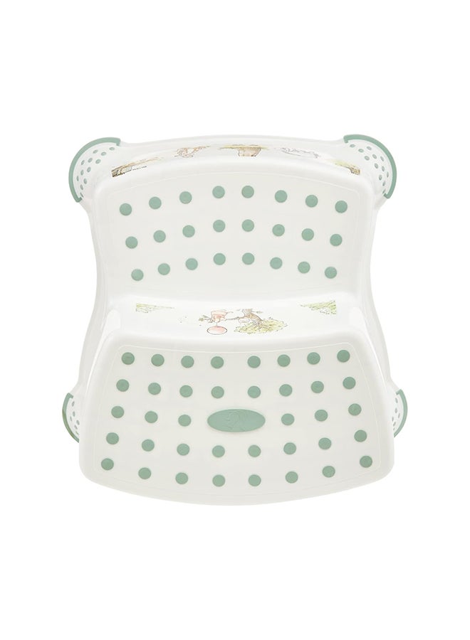 keeeper - Disney Double Step Stool With Anti-Slip Function - Winnie The Pooh - White - Image 1