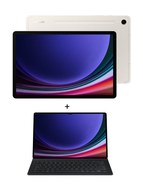 Galaxy Tab S9 Beige 8GB RAM 128GB 5G With Cover Keyboard Slim - Middle East Version