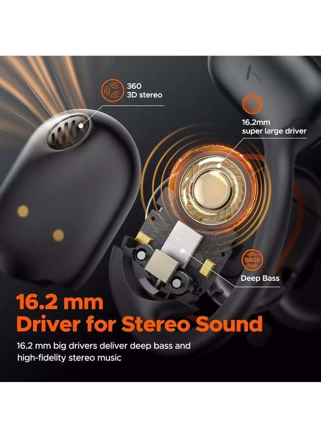In-Ear GoFree Open Back Wireless Headphones Black