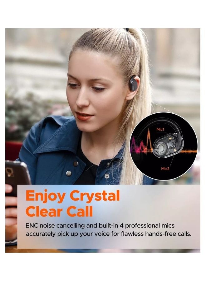 In-Ear GoFree Open Back Wireless Headphones Black