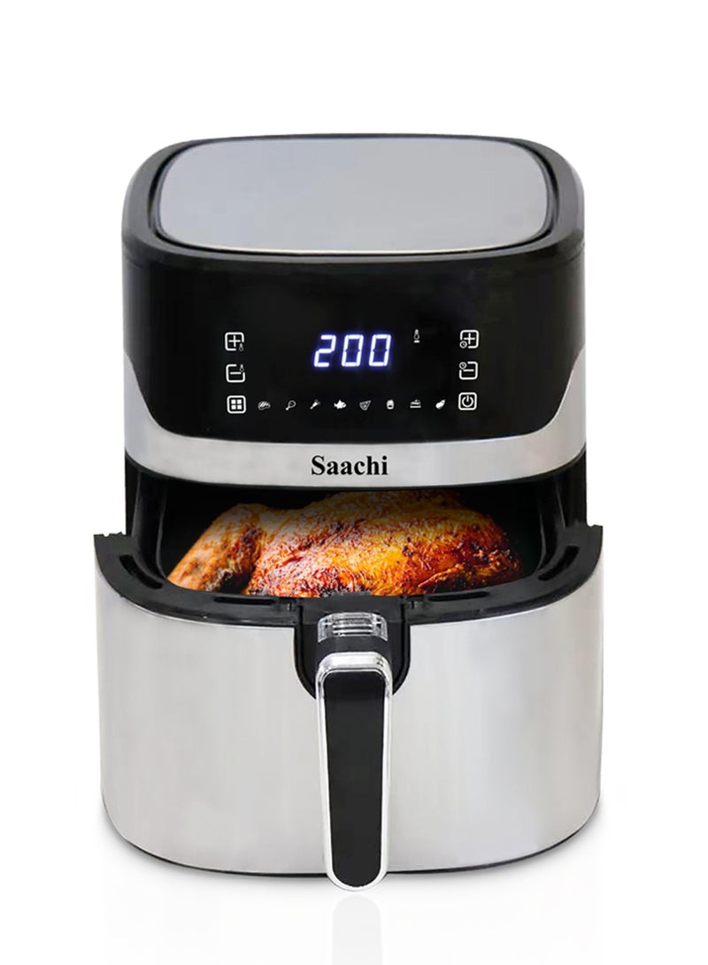 Saachi - Air Fryer With Intuitive Digital Touch Srcreen 7 L 1600 W NL-AF-4785D-BK Black - Image 1