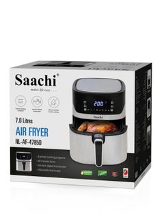Saachi Air Fryer With Intuitive Digital Touch Srcreen 7 L 1600 W NL-AF-4785D-BK Black  - Image 4
