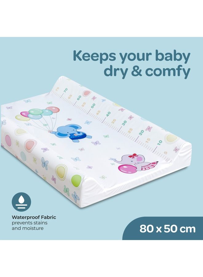 Moon Contoured Foam Waterproof Diaper Changing Pad for Newborn And Infant Fits All Standard Changing Tables Or Dresser Tops  - Image 2