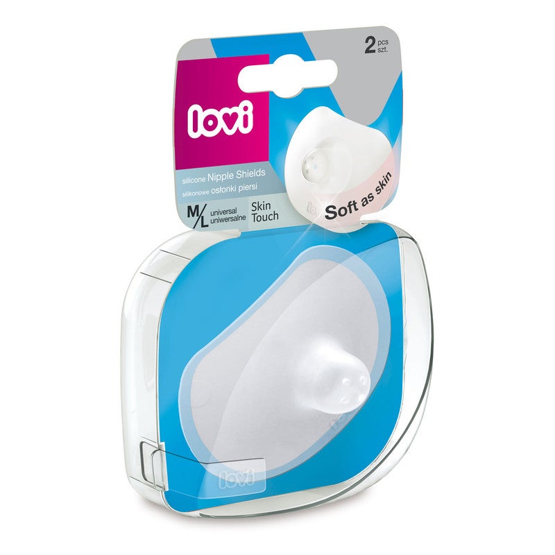 lovi - LOVI Silicone Nipple Shields Skin Touch 2 pcs M/L (version GB) - Image 1