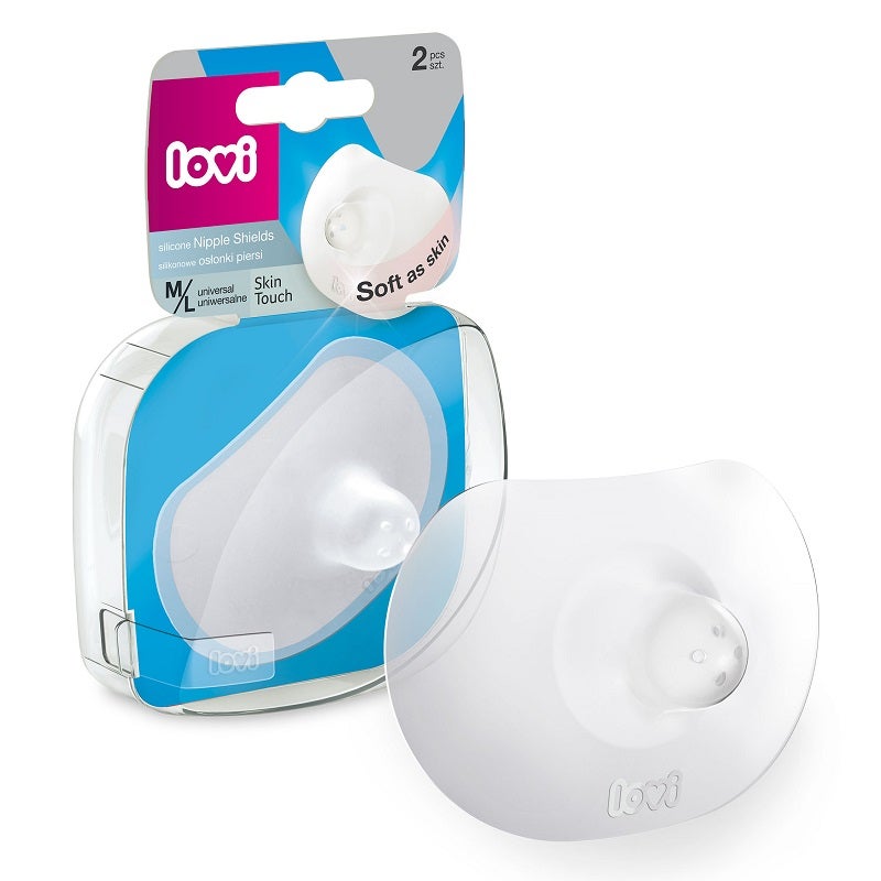 lovi - LOVI Silicone Nipple Shields Skin Touch 2 pcs M/L (version GB) - Image 1