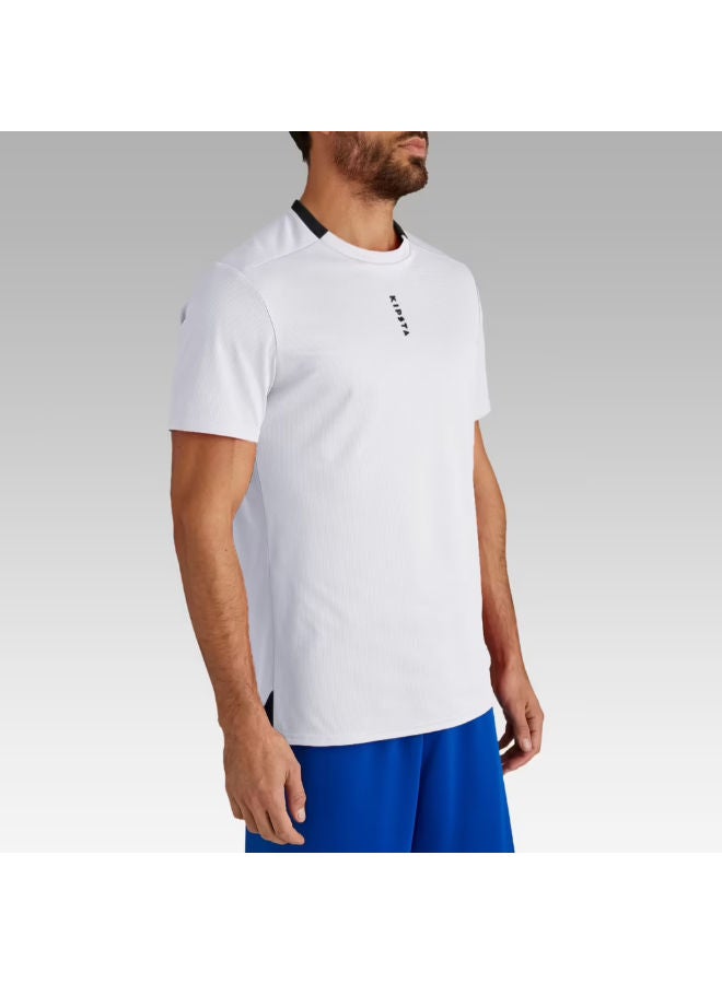 DECATHLON Football Short Sleeve T-Shirt White - Image 3