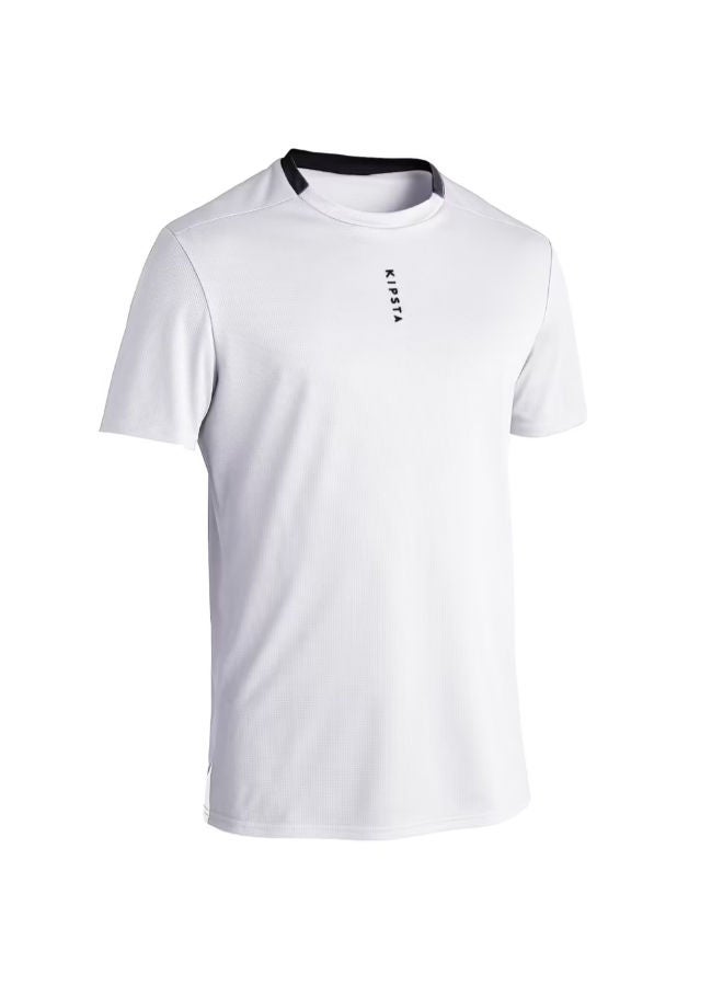 DECATHLON Football Short Sleeve T-Shirt White - Image 5