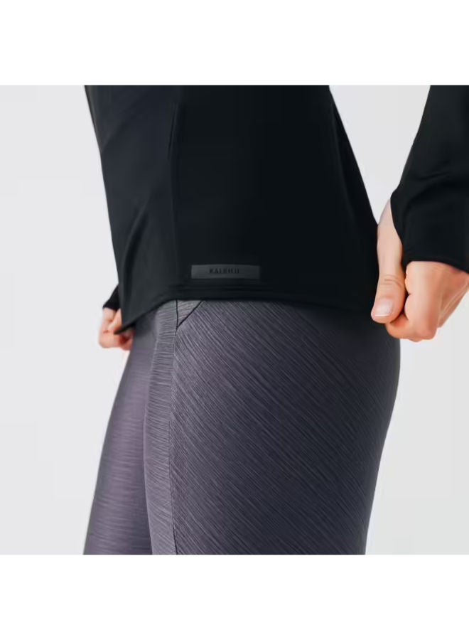 DECATHLON Run Warm Long Sleeve T-Shirt Black - Image 5