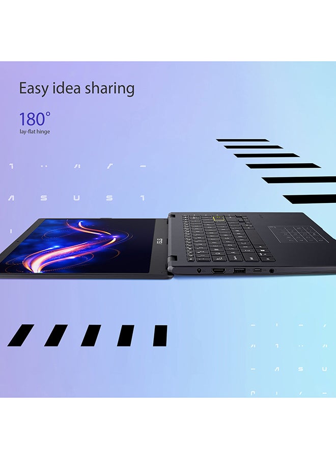 Vivobook Go 14 E410MA-BV2205WS Laptop With 14-Inch Display, Celeron N4020 Processor/4GB RAM/128GB SSD/Intel Iris XE Graphics/Windows 11 Home English/Arabic Peacock Blue