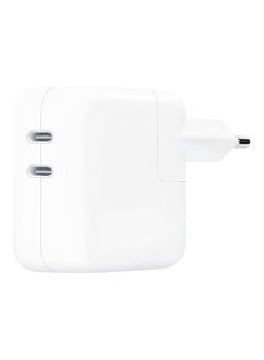 Apple 35W Dual USB-C Port Power Adapter Charger White  - Image 2
