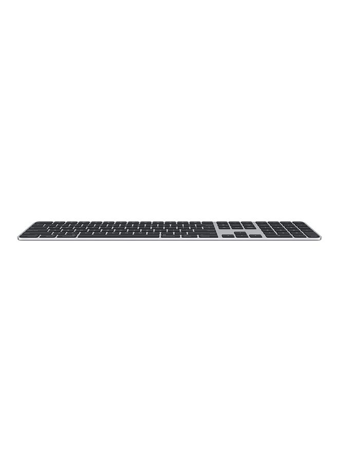 Apple Magic Keyboard with Touch ID and Numeric Keypad, Multimedia keys: Wireless, Bluetooth, Rechargeable, for Mac models with Apple silicon - Arabic Keys Black - Image 2