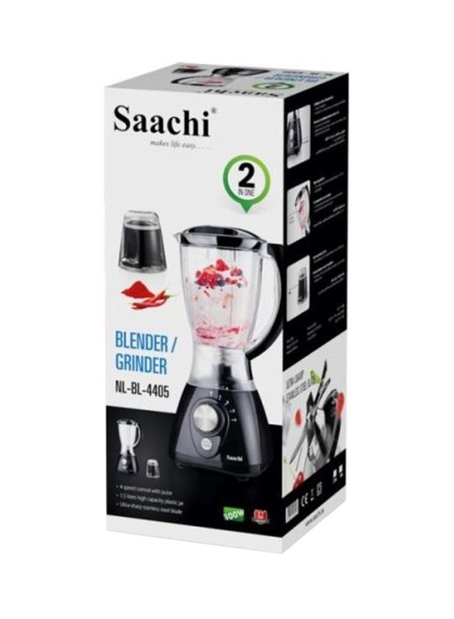 Saachi 2-In-1 Blender And Grinder 1.5 L 300 W NL-BL-4405 Black - Image 4